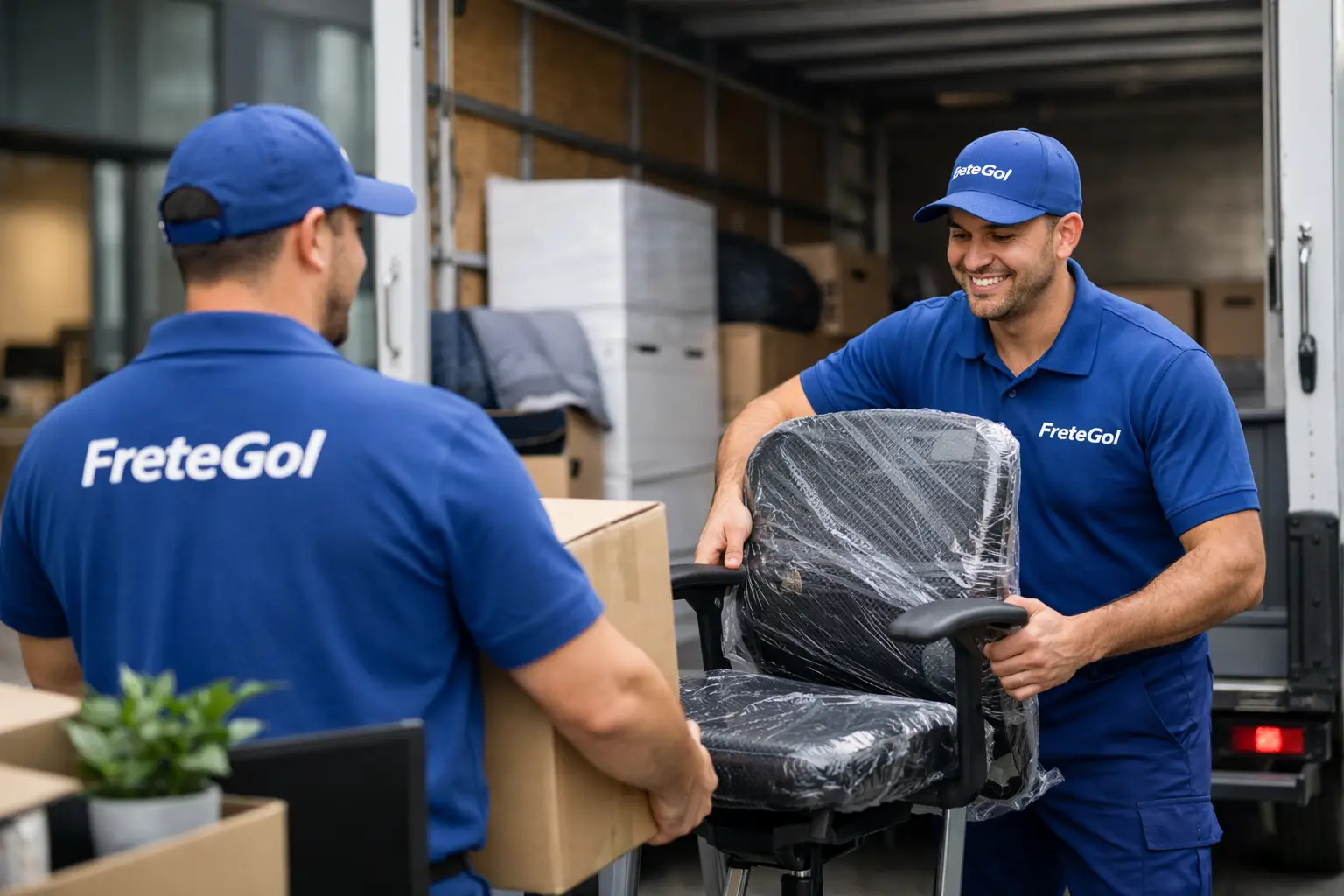 Frete para mudanças comerciais com segurança