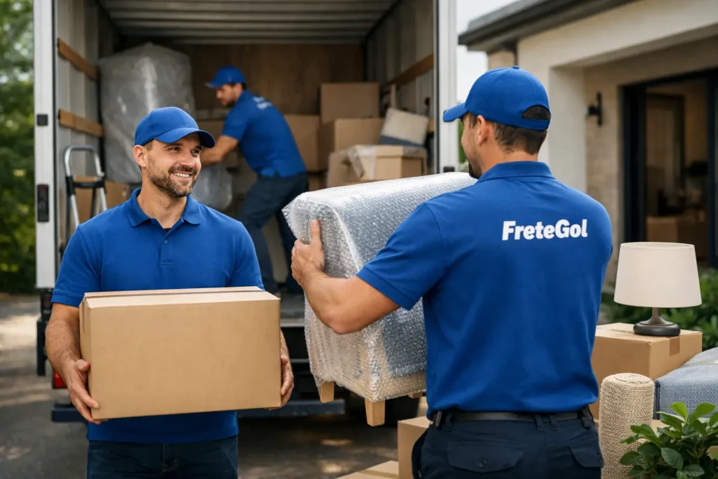 Frete para mudanças residenciais com segurança