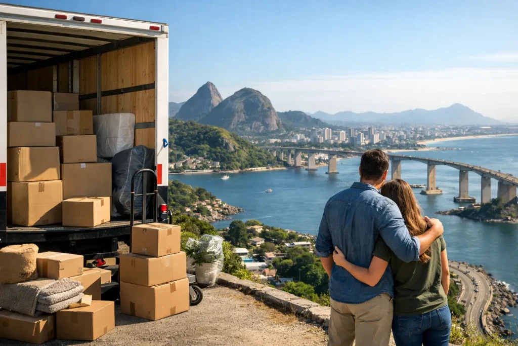 Mudança interestadual saindo do Espírito Santo