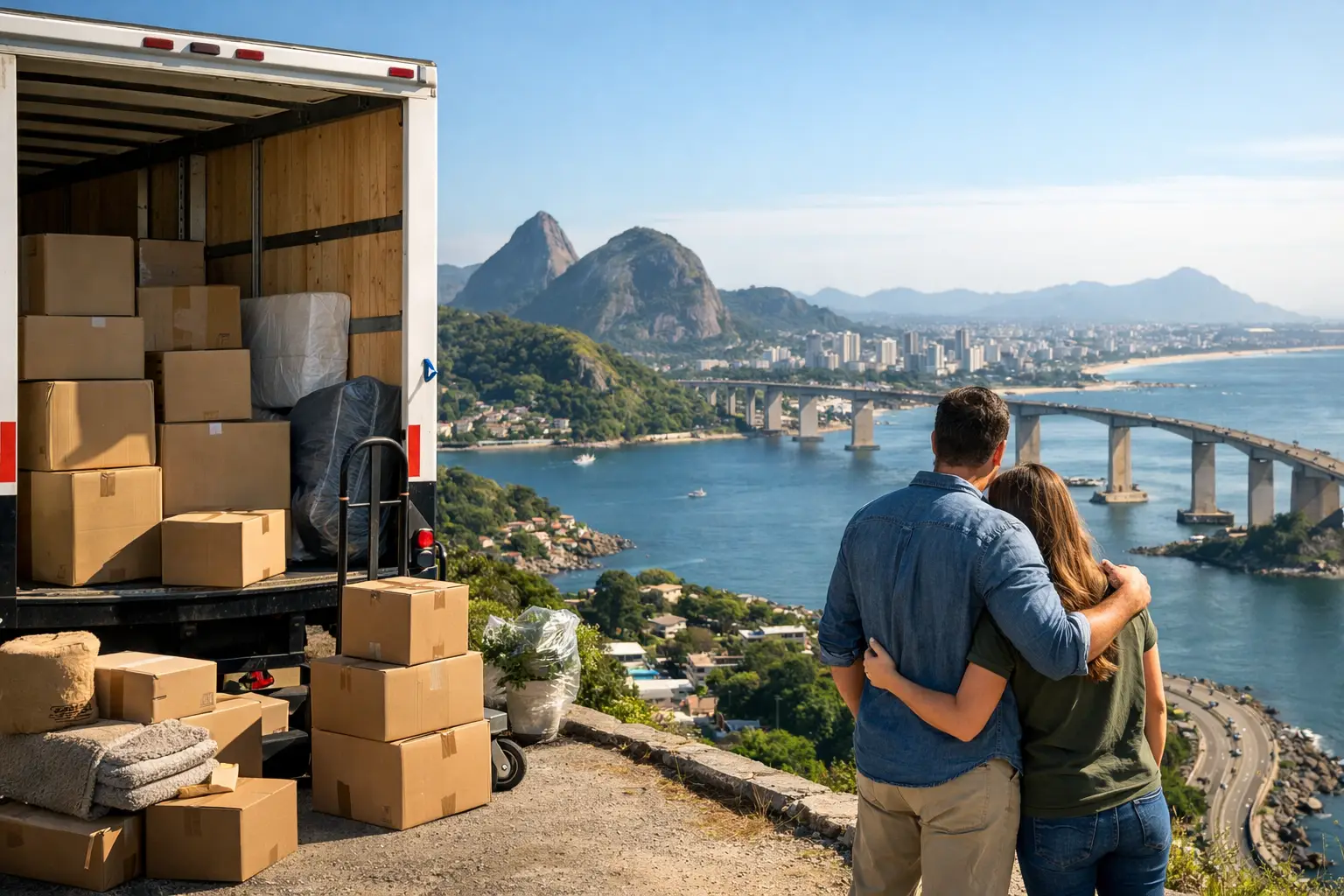 Mudança interestadual saindo do Espírito Santo