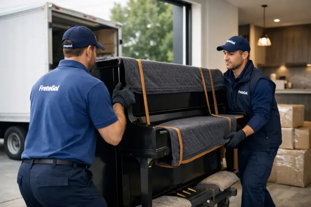 Como transportar piano com segurança na mudança